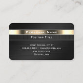Roestvrij staal, grijs visitekaartje (Achterkant)