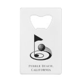 Roestvrij staal Groomsman Golf Weekend Creditkaart Flessenopener (Achterkant)