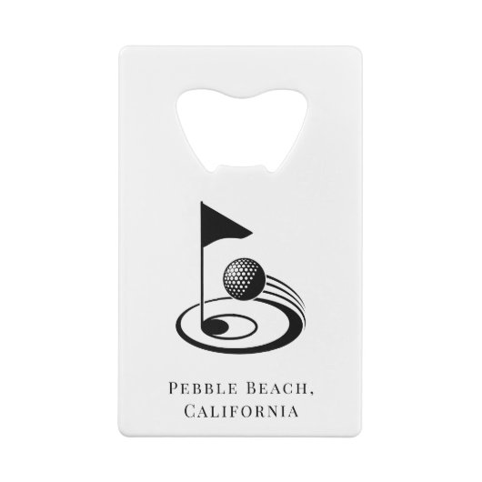 Roestvrij staal Groomsman Golf Weekend Creditkaart Flessenopener (Achterkant)