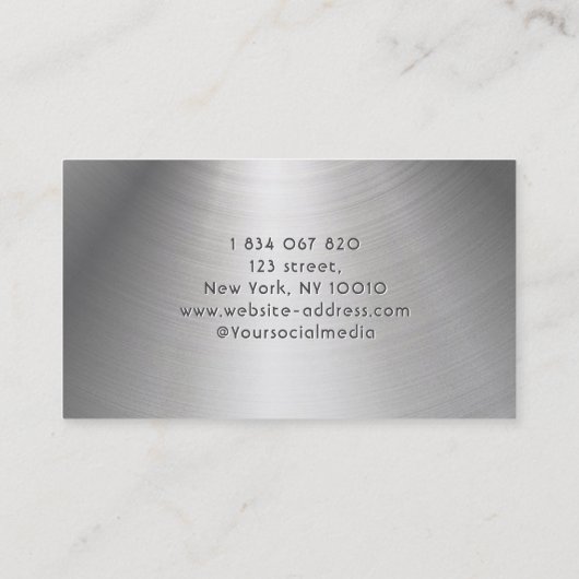 Roestvrij staal Handyman Visitekaartje (Achterkant)