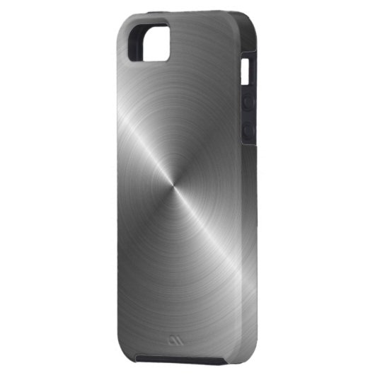 Roestvrij staal Metaal Kijk iPhone 5 Hoesje (Achterkant Links)