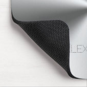 Roestvrij-staal Metaal Textuur Aangepast Monogram Muismat (Hoek)