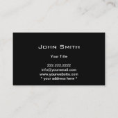 Roestvrij staal Metaalachtig Visitekaartje (Achterkant)