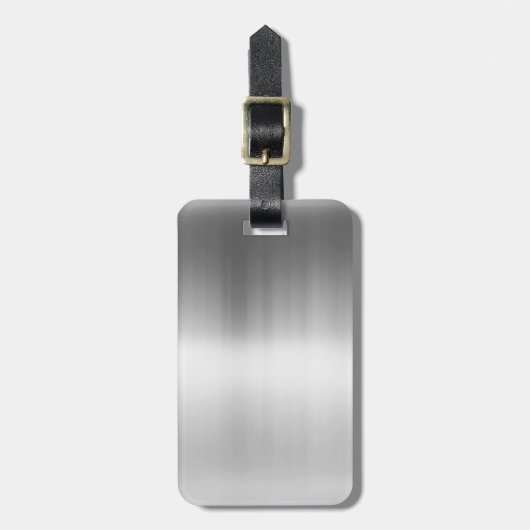 Roestvrij staal Metalen blik Bagagelabel (Voorkant verticaal)