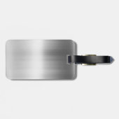 Roestvrij staal Metalen blik Bagagelabel (Achterkant horizontaal)