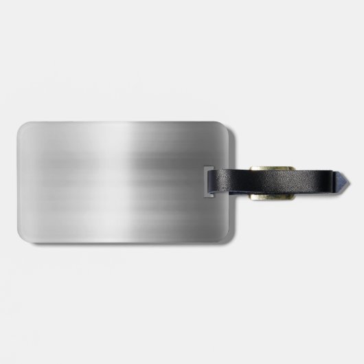 Roestvrij staal Metalen blik Bagagelabel (Achterkant horizontaal)