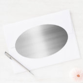 Roestvrij staal Metalen blik Ovale Sticker (Envelop)
