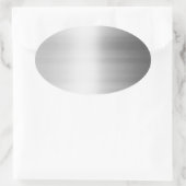 Roestvrij staal Metalen blik Ovale Sticker (Tas)