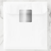 Roestvrij staal Metalen blik Vierkante Sticker (Tas)