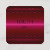 Roestvrij staal Metalen blik Vierkante Visitekaartje (Voorkant)