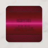 Roestvrij staal Metalen blik Vierkante Visitekaartje (Achterkant)