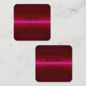 Roestvrij staal Metalen blik Vierkante Visitekaartje (Voorkant / Achterkant)