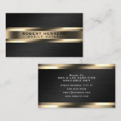 Roestvrij staal smeltkroes goud visitekaartje (Voorkant / Achterkant)