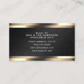 Roestvrij staal smeltkroes goud visitekaartje (Achterkant)