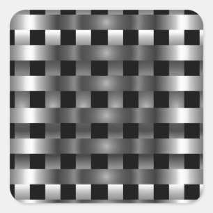 Roestvrij staal vierkante sticker