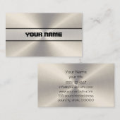 Roestvrij staal visitekaartje (Voorkant / Achterkant)