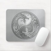 Roestvrij staal Yin Yang Dragons Muismat (Met muis)