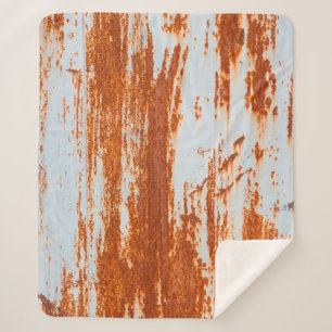 roestvrij stalen achtergrond en textuur sherpa deken