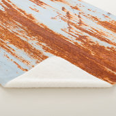 roestvrij stalen achtergrond en textuur sherpa deken (3/4)