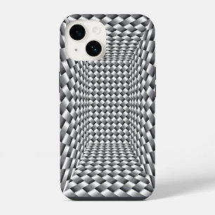 Roestvrij Stalen Box Weave Illusie iPhone 14 Hoesje