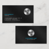 Roestvrij stalen Button Hi-Tech Professional Visitekaartje (Voorkant / Achterkant)