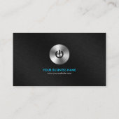 Roestvrij stalen Button Hi-Tech Professional Visitekaartje (Achterkant)