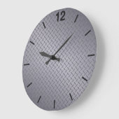 Roestvrij stalen Diamondplate Grote Klok (Hoek)