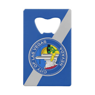 Roestvrij stalen flesopener vlag van Las Vegas Creditkaart Flessenopener