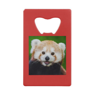 Roestvrij stalen flesopening RED PANDA/INITIAAL Creditkaart Flessenopener