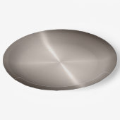 Roestvrij stalen metalen 18 papieren bordje (Gekanteld)