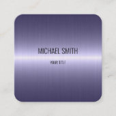 Roestvrij stalen metalen blik #2 vierkante visitekaartje (Voorkant)