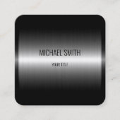 Roestvrij stalen metalen blik #7 vierkante visitekaartje (Voorkant)