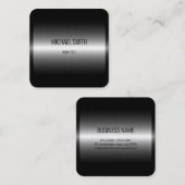 Roestvrij stalen metalen blik #7 vierkante visitekaartje (Voorkant / Achterkant)