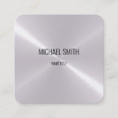 Roestvrij stalen metalen blik #8 vierkante visitekaartje (Voorkant)