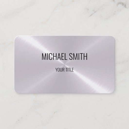 Roestvrij stalen metalen blik #8 visitekaartje (Voorkant)