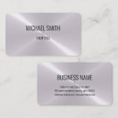 Roestvrij stalen metalen blik #8 visitekaartje (Voorkant / Achterkant)