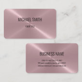 Roestvrij stalen metalen blik #9 visitekaartje (Voorkant / Achterkant)