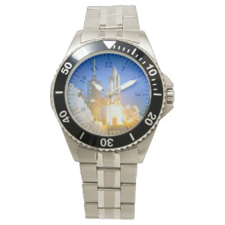 Roestvrij stalen ruimte Shuttle Columbia Watch Horloge