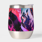 Roestvrij stalen Tumblr met art deco kat (Links)