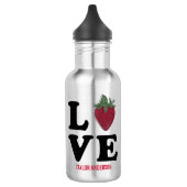 Roestvrij stalen waterflesje waterfles  (Links)