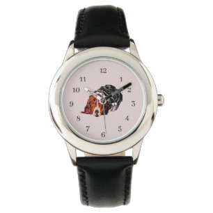 Roestvrij stalen zwarte horlogebordjes horloge