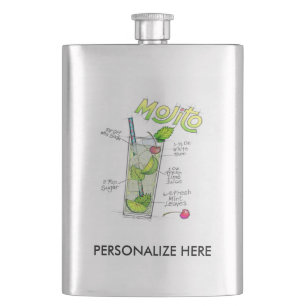 ROESTVRIJE FLES - MOJITO RECEPT COCKTAIL KUNST FLACON