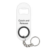 Roestvrijstalen flesopener Vissen Bass Mini Flessenopener (Achterkant)