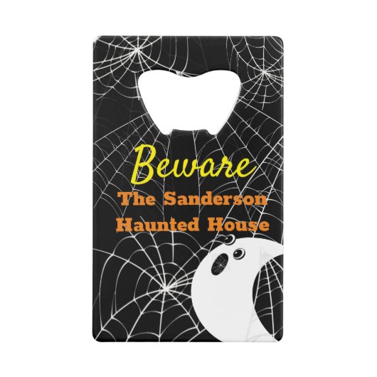 Roestvrijstalen flesopening creditkaart flessenopener (Voorkant)