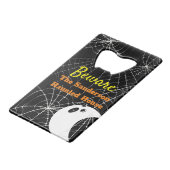 Roestvrijstalen flesopening creditkaart flessenopener (Voorkant Gekanteld)