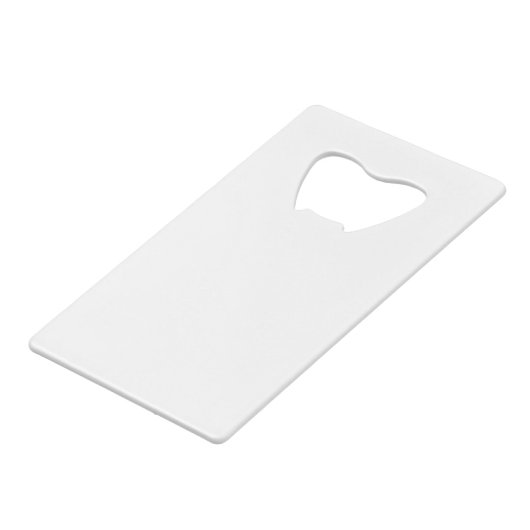 Roestvrijstalen flesopening creditkaart flessenopener (Voorkant Gekanteld)