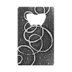 Roestvrijstalen flesopening creditkaart flessenopener