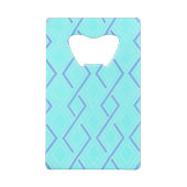 Roestvrijstalen flesopening creditkaart flessenopener (Achterkant)