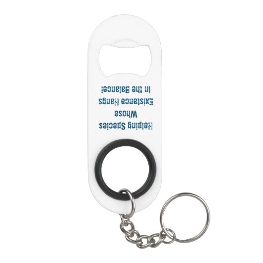 Roestvrijstalen flesopening mini flessenopener (Achterkant)