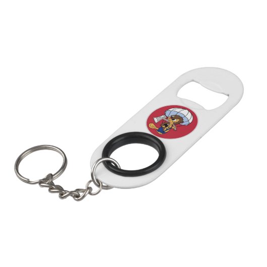 Roestvrijstalen flesopening mini flessenopener (Voorkant Gekanteld)